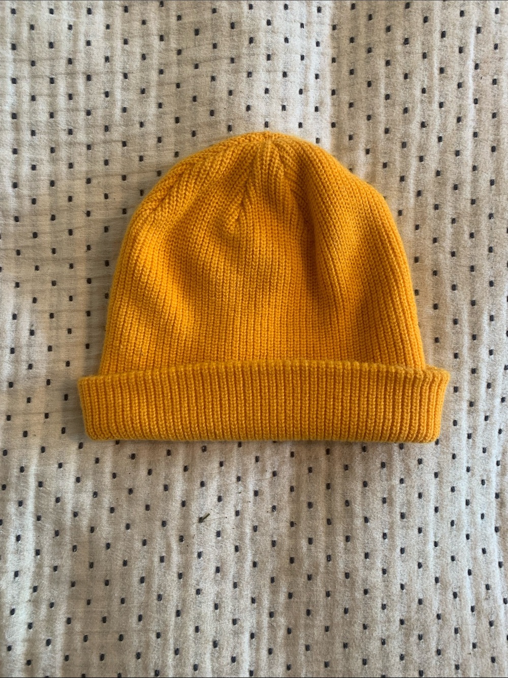 Amazon Mustard Yellow Knit Beanie Hat